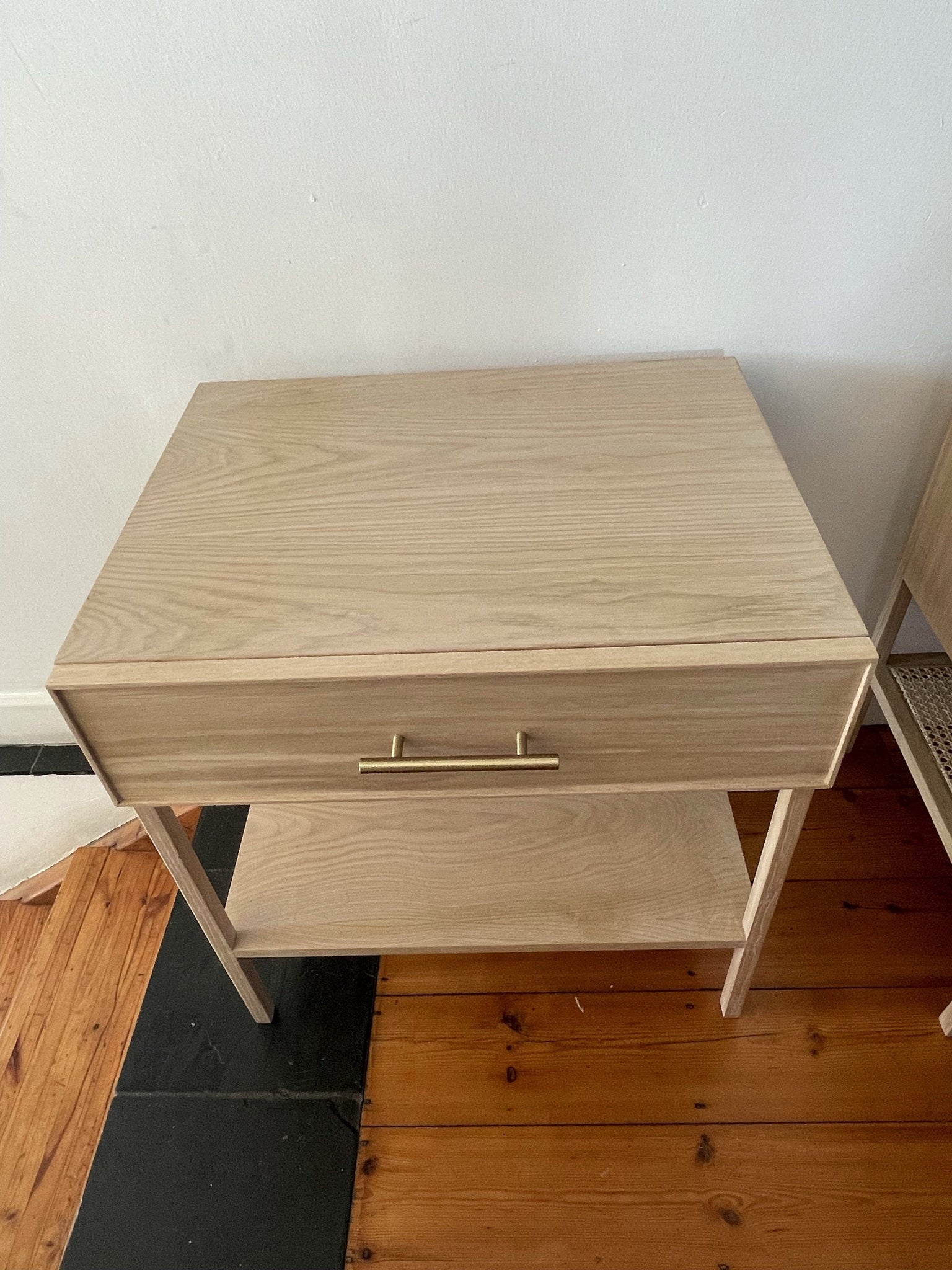 Solid Oak single drawer table Bailey & Co 